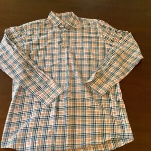 Peter Millar, Woven Plaid, Size M, Blue/White/Red